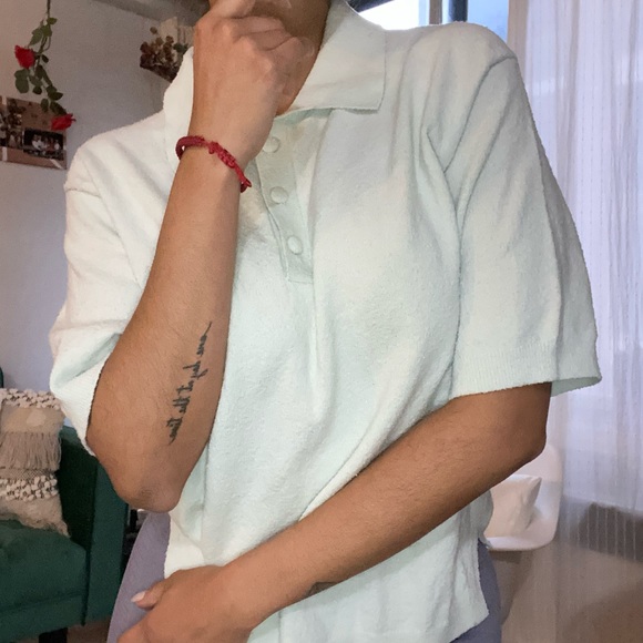 SOLD Club Monaco Nylon t-shirt π - Picture 6 of 8